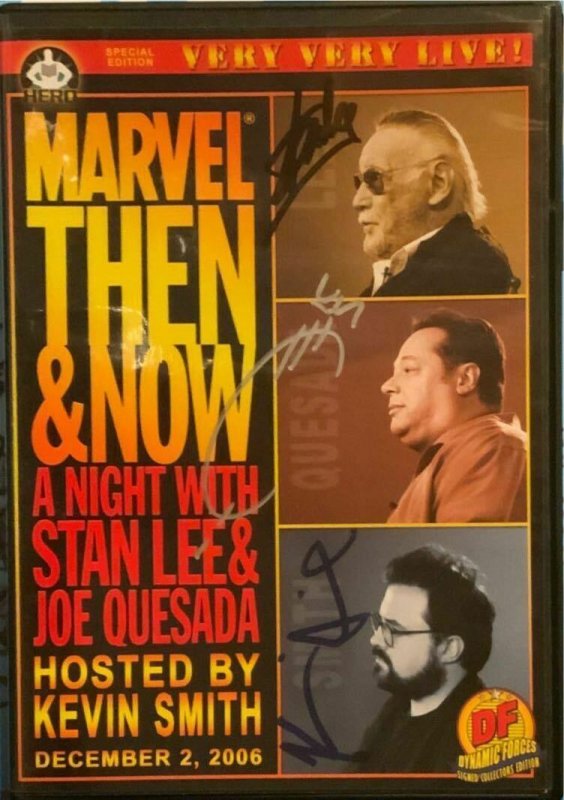 MARVEL THEN AND NOW A Night with STAN LEE DF SIGNED COLLECTORS EDITION DVD.NEW.