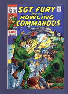 Sgt. Fury & His Howling Commandos #63 - Richard Bache Ayers Cover. (7.0) 1969