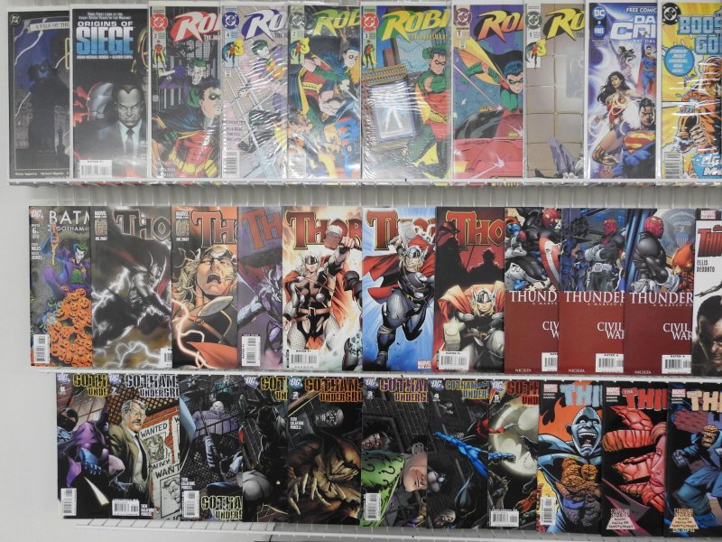 Huge Lot of 200+ Comics W/ Thor, Batman, The Thing! Avg. VF Condition!