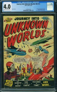 Journey Into Unknown Worlds #1 [36] (1950) CGC 4.0 VG