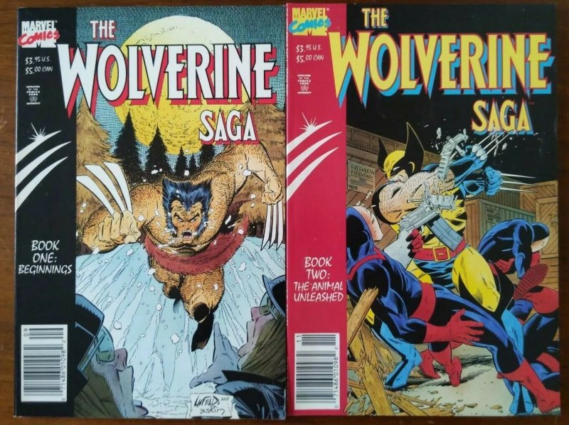 Wolverine Saga #1 & 2 - Lot Rob Liefeld Frank Miller Spider-Man Phoenix - 1989