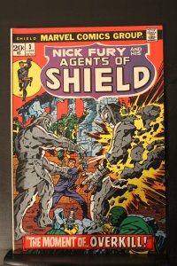 SHIELD #3 (1973) Super-High-Grade NM reprints Strange Tales Nick Fury issue wow!