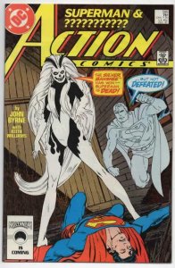 ACTION COMICS #595, VF, Superman, 1st Silver Banshee, Byrne, 1938 1987