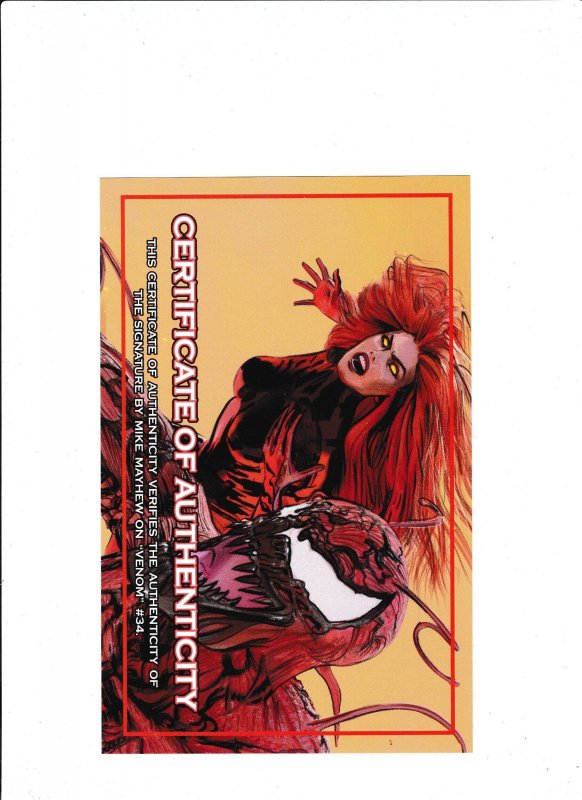 VENOM #34 (2021) MIKE MAYHEW SIGNED W/COA | TRADELESS VIRGIN | LTD 1000 | KNULL