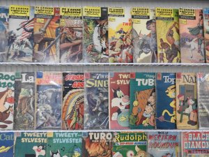 Huge Lot 105 low grade reader Comics W/ Classics Illustrated, Westerns, +More!