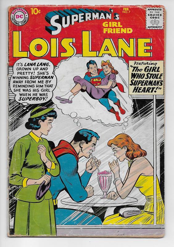 Superman's Girlfriend Lois Lane #7 - Lana Lang (DC, 1959) - GD/VG