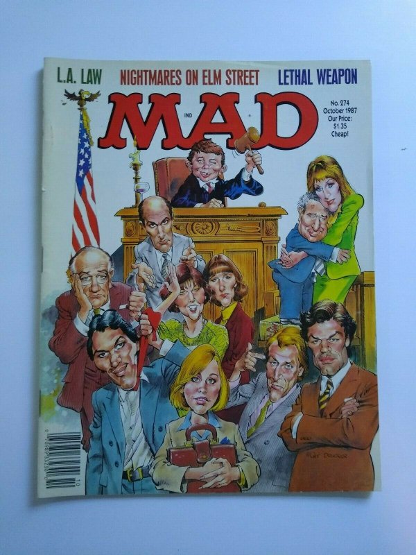 MAD Magazine LA Law Oct 1987 No 274 Lethal Weapon Movie Nightmare On Elm Street