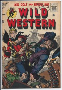 Wild Western #54 - Silver Age - March 1957 (VG)