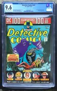 Detective Comics 440 Cgc 9.6 Ow/w Pages Dc Comics Bronze Age Batman