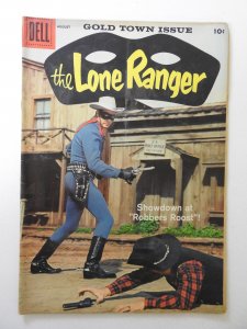 The Lone Ranger #122 (1958) VG- Condition moisture stain