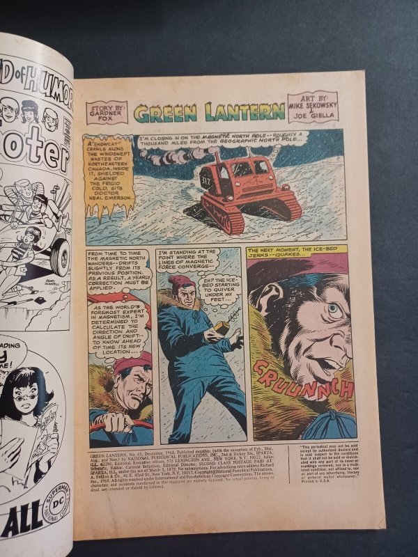 Green Lantern #65 - Gil Kane - 1968 - FN/VF