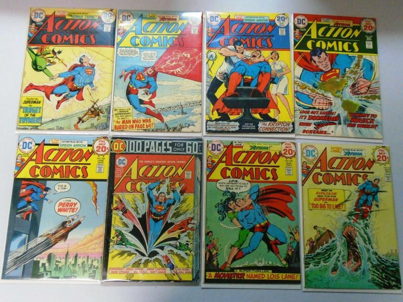 Early Bronze Age Action Comics Lot From:#384-447, 48 Diff. Avg 4.0 VG (1970-75)