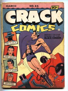 Crack Comics #22 1942-Lou Fine- Black Condor Golden-Age comic book