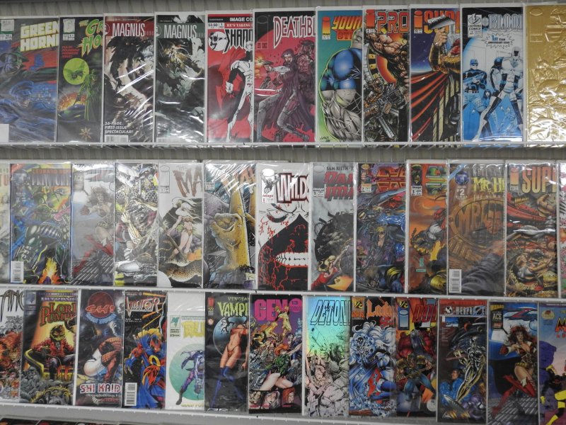 Huge Lot of 140+ Comics W/ Vampirella, Lady Death, Green Hornet Avg VF Con.