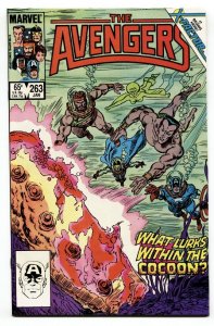 AVENGERS #263 comic book RETURN OF JEAN GREY-COCOON-MARVEL