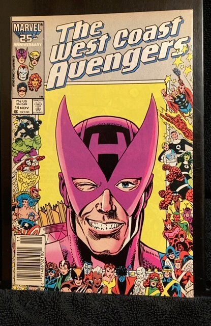 West Coast Avengers #14 Newsstand Edition (1986) FN