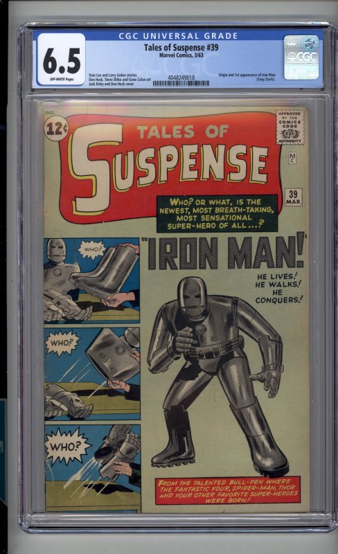 Tales of Suspense #39  (1963) CGC 6.5