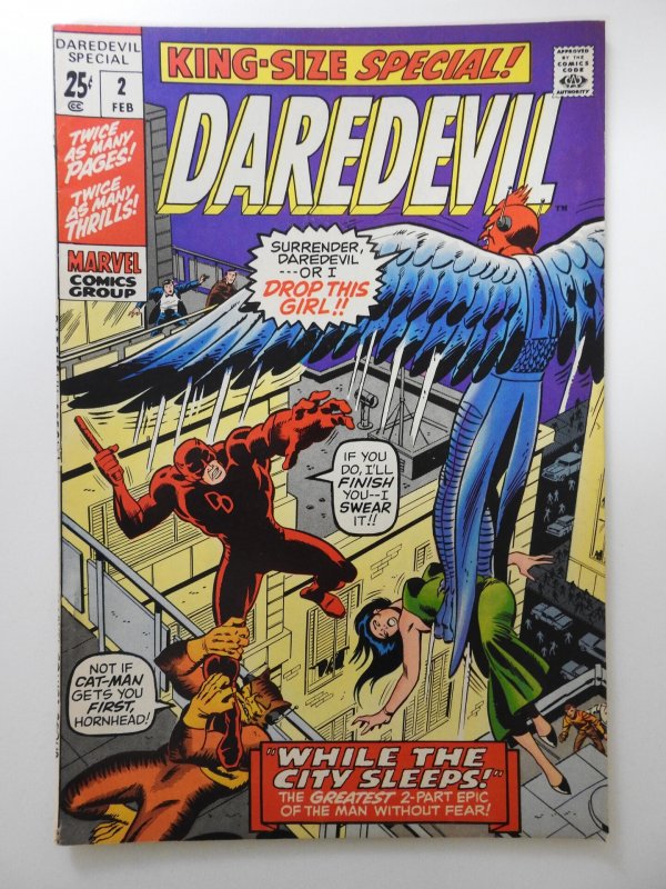 Daredevil Annual #2  (1971) While The City Sleeps!  Solid VG Condition!