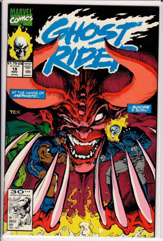 Ghost Rider #19 Direct Edition (1991) 9.8 NM/MT