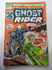 Ghost Rider #4 (1974) VG Condition moisture stains