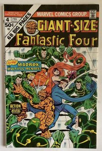 (1975) GIANT SIZE FANTASTIC FOUR #4 1st Appearance JAMIE MADROX THE MULTIPLE MAN