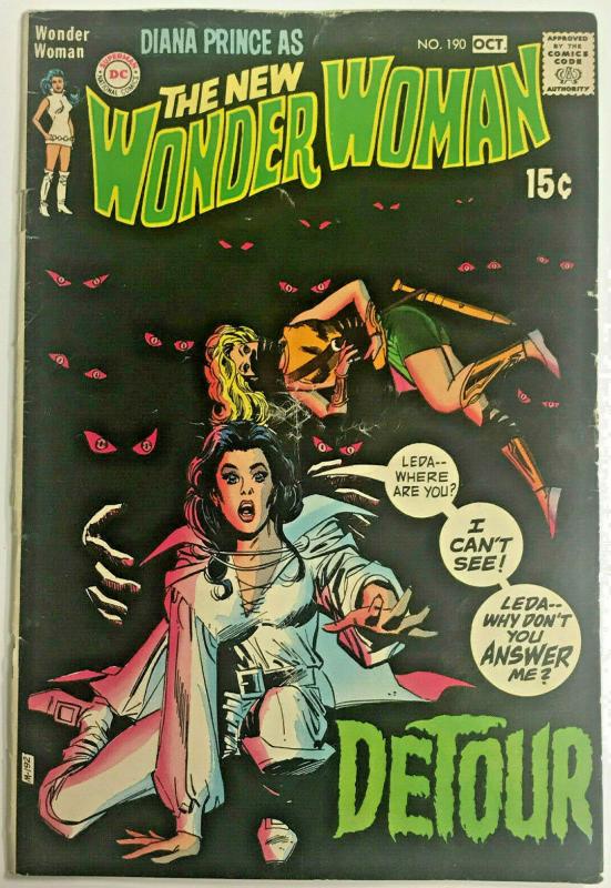 WONDER WOMAN#190 GD/VG 1970 DC BRONZE AGE COMICS