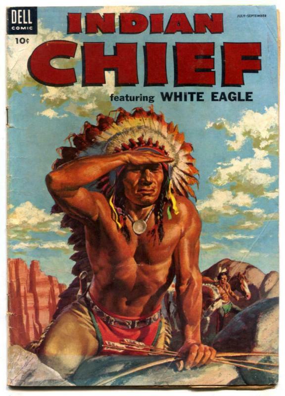 Indian Chief  #15 1954-Dell-Indian stories-White Eagle-G/VG