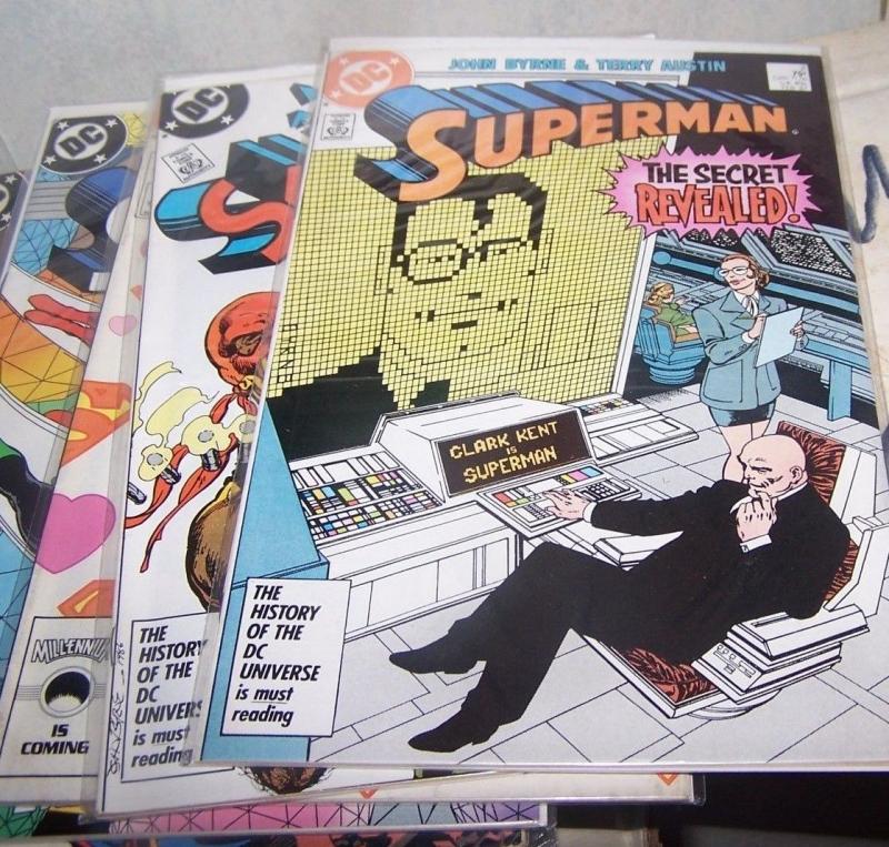 SUPERMAN  lot of 6 COMICS # 1 2 4 12 14 19 JOHN  BYRNE  REBIRTH  1ST METALLO 