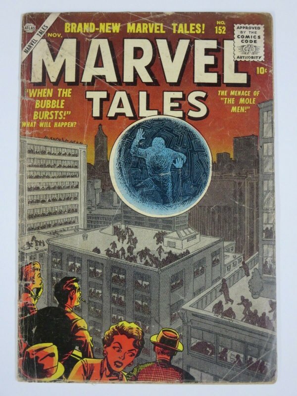 MARVEL TALES #152 (Atlas,11/1956) (GOOD) Golden Age horror and Sci-fi! 