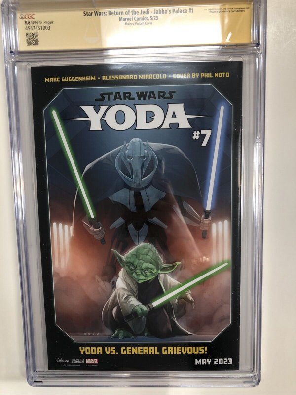 Star Wars : Return Jedi-jabba's Palace # 1 (CGC 9.6) Signed & Sketch Alex Maleev