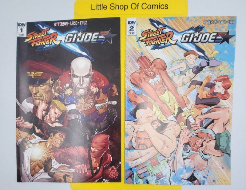 Street Fighter X Gi Joe #1 2 3 4 5 6 1-6 Complete Set 2016 IDW Publishing