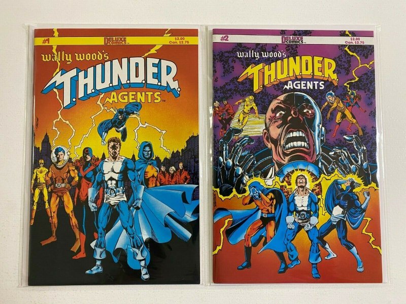 Wally Wood's THUNDER Agents #1+2 6.0 FN (1984 Deluxe)