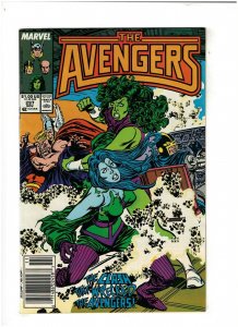 Avengers #297 FN+ 6.5 Newsstand Marvel Comics 1988 Thor, She-Hulk & Black Knight 