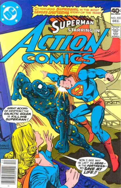 Action Comics #502 FN ; DC | Superman 1979 Supergirl Galactic Golem