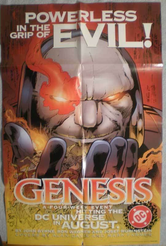 GENESIS Promo poster, 22x34, 1997, Unused, Darkseid, more Promos in store