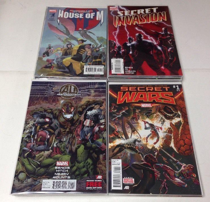 Marvel Mini Series Lot House Of M 1-2,4-8 Secret Invasion 1-8 Age Of Ultron 1-10