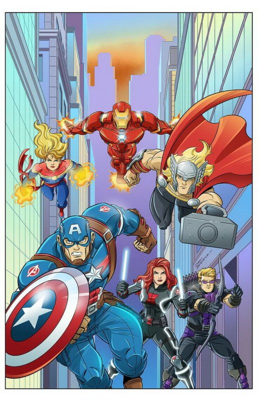 MARVEL ACTION AVENGERS (2018 IDW) #8 VARIANT 1:10 BRIZUELA PRESALE-11/06