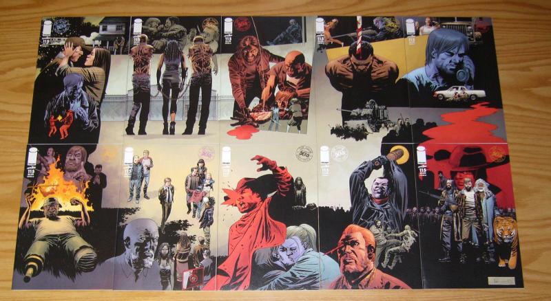 Walking Dead #115 VF/NM connecting covers set of (10) variants - robert kirkman