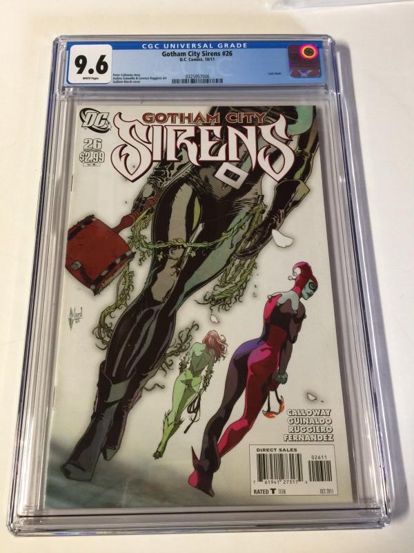 Gotham City Sirens 26 Cgc 9.6 White Pages