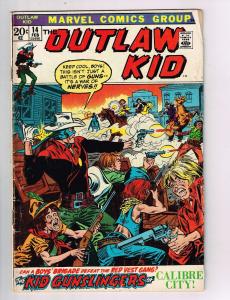 Outlaw Kid #14 VG/FN Marvel Comics Comic Book Feb 1973 Western DE42