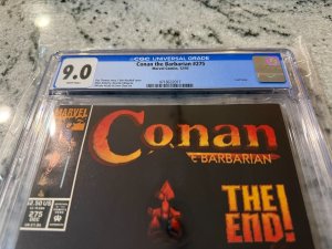 Conan The Barbarian # 275 CGC Graded 9.0 Marvel Comic Book 1993 Last Issue JH32