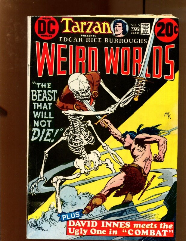 Weird Worlds #1-8 - TWO PIECES OF #1/NINE PIECE LOT! (4.0/4.5) 1973