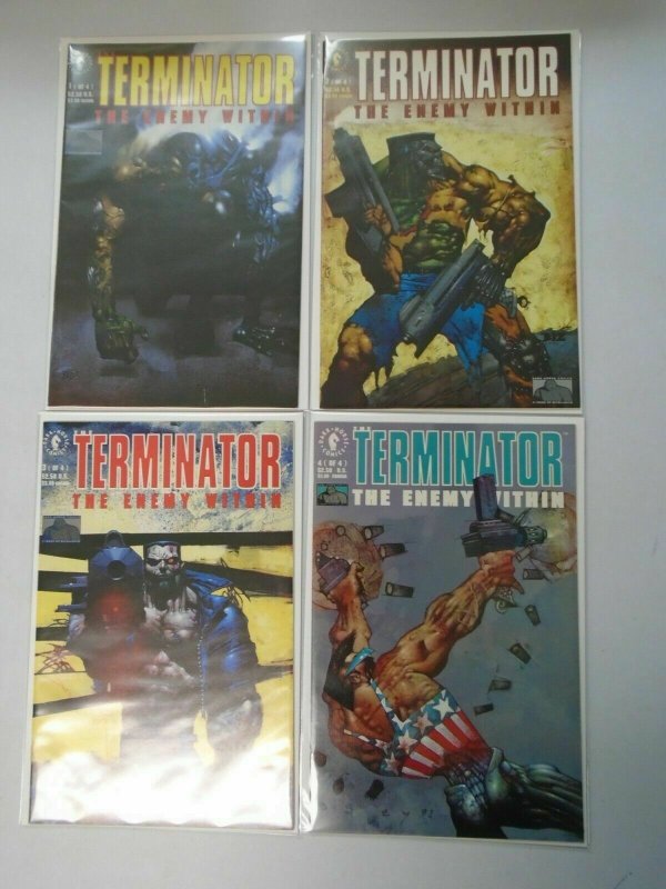 Terminator The Enemy Within set #1-4 8.0 VF (1991 Dark Horse)