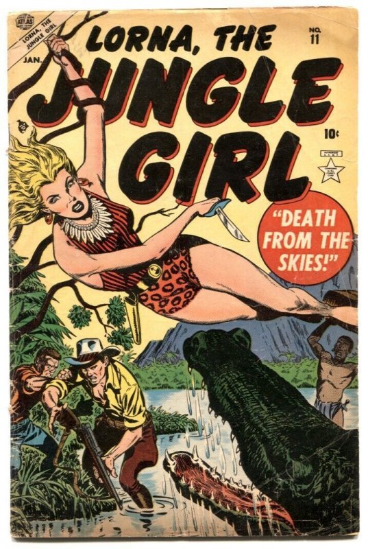 Lorna, The Jungle Girl  #11 1955- Syd Shores cover VG