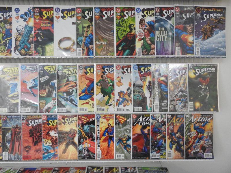 Huge Lot 150+ Comics W/ Action Comics Starring Superman,  Black Knight Avg VF+!!