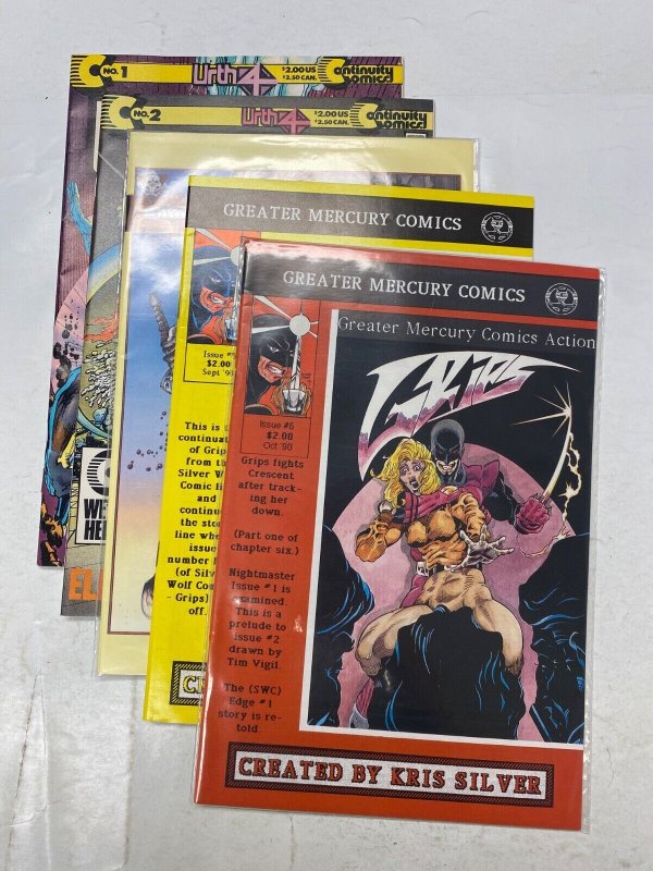 5 CONTINUITY comic book Urth 4 #1 2 Blade #2 Grips #5 6 39 KM41