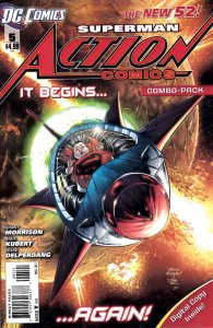 Action Comics #5 Combo Pack Cover (2012) NM (9.4) Still Sealed