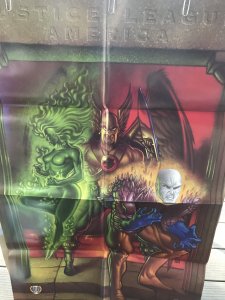 JUSTICE LEAGUE 100 Centennial folded Promo Poster : DC Comics 22”x34” NM