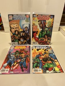 Marvel/DC: Unlimited Access #1-4 Complete Min-Series Set  Amalgam Comics! 1997