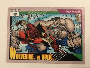 HULK VS. WOLVERINE #108 :  Marvel Universe 1991 Series 2 card; Impel, NM/M